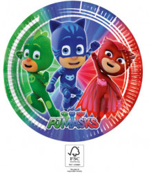 Partyteller aus Papier 23cm PJ Masks