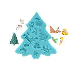 Silikonform Weihnachten 10x9,5cm