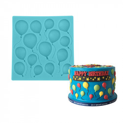 Silikonform Ballons 9,5x9,5cm