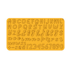 Extrusionsalphabet Romantisch