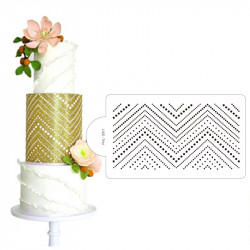 Stencil-Vorlage für Kuchen - Dot Line 40x21cm
