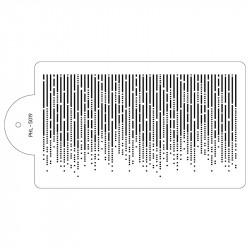 Tortenschablone - Meeresalphabet 40x21cm