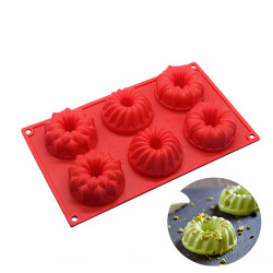 Silikonform für Mini-Gugelhupf-Förmchen 30x17 cm