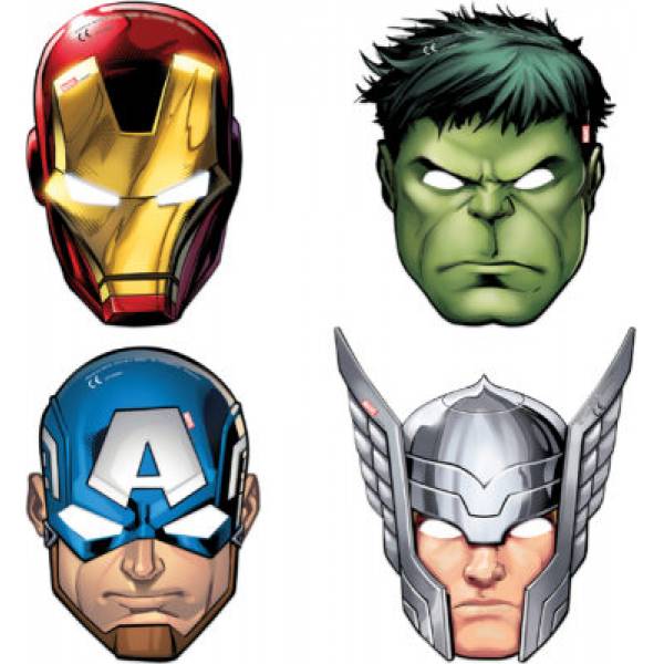 Avengers Masken für Kinder 4pcs