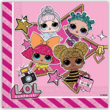 Servietten 33x33cm Lol