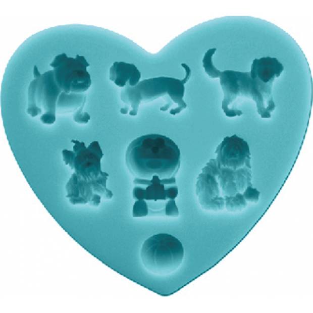 Silikonform Hunde 10x10cm