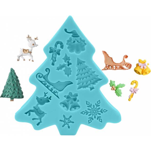 Silikonform Weihnachten 10x9,5cm