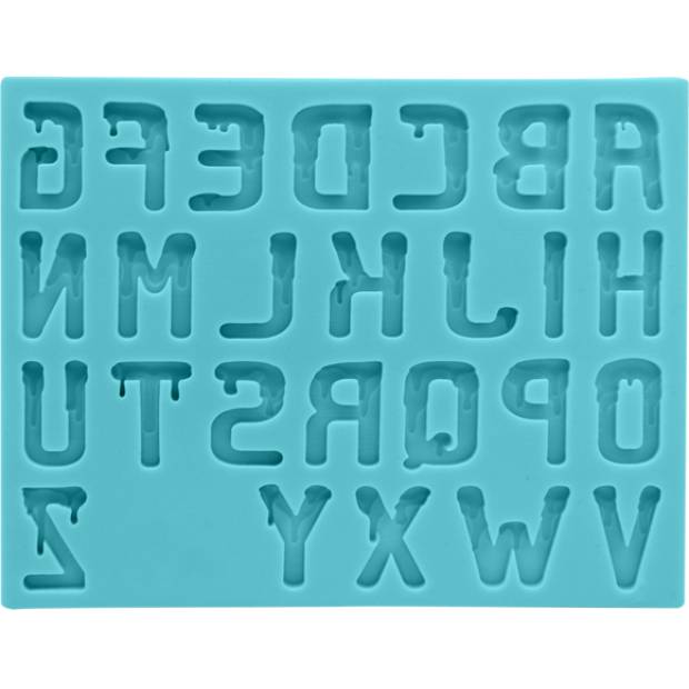 Alphabet Horror Silikonform 15x11,5cm
