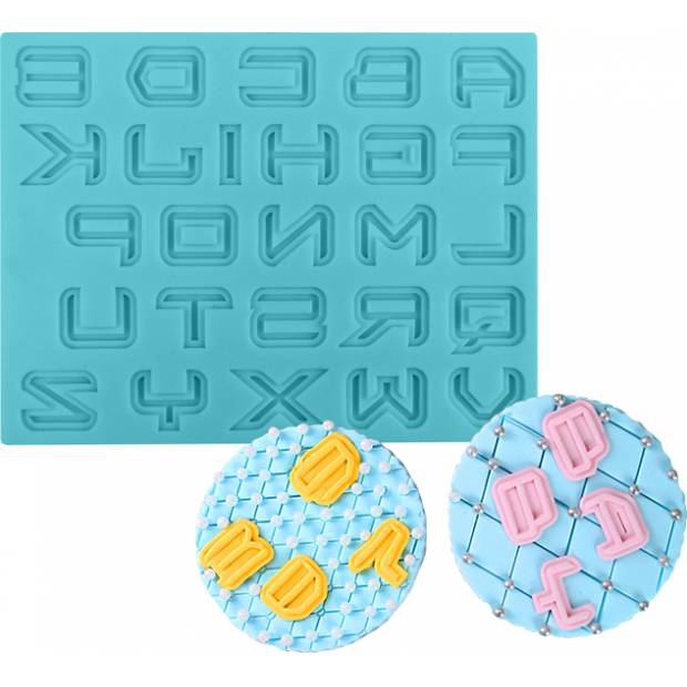 Silikonform Alphabet scifi