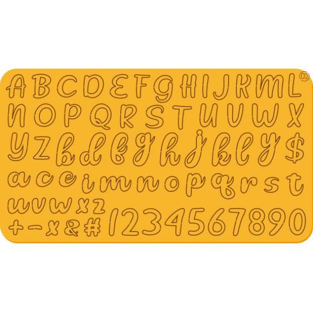 Extrusionsalphabet Romantisch