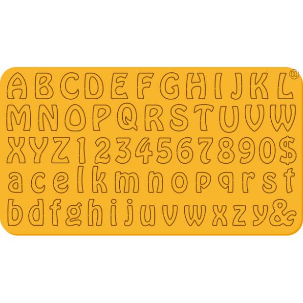 Alphabet zum Ausdrucken Clasic 23x12,5cm