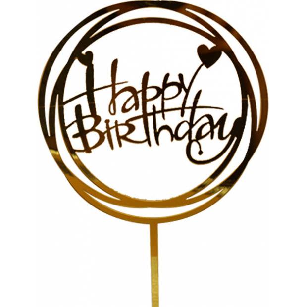 In Bremen ein Kuchensteck, Happy Birthday, im Kreis 10 cm