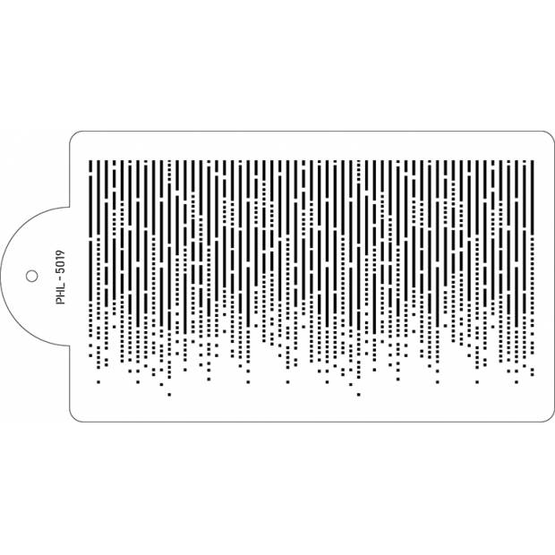 Tortenschablone - Meeresalphabet 40x21cm