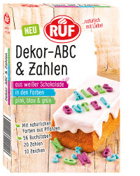 Bunte Schokolade Zahlen und Buchstaben 32g
