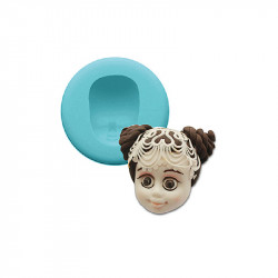 Silikonform Gesicht kleines Mädchen 5cm