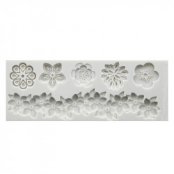 Silikonform für Blumen