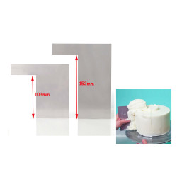 Spachtel für den Rand und die Oberfläche des Kuchens