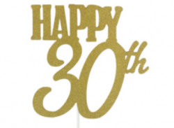 Tortenaufleger für 30 Jahre Glück