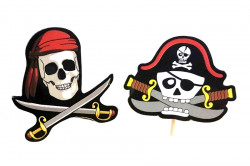 Muffin Topper 12 Stück Piraten