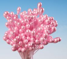 Rosa Perlenkerne Bündel