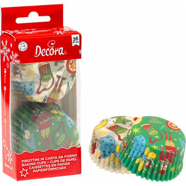 Papier-Muffinförmchen 36 Stück Nussknacker