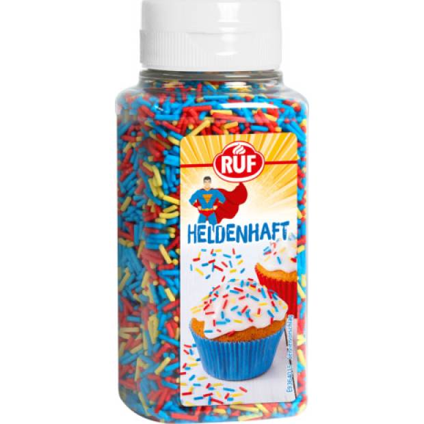 Zuckerglasur bunte Stäbchen Superman 139 g