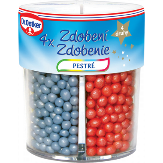 Dekorieren 4 Arten von bunten 62g