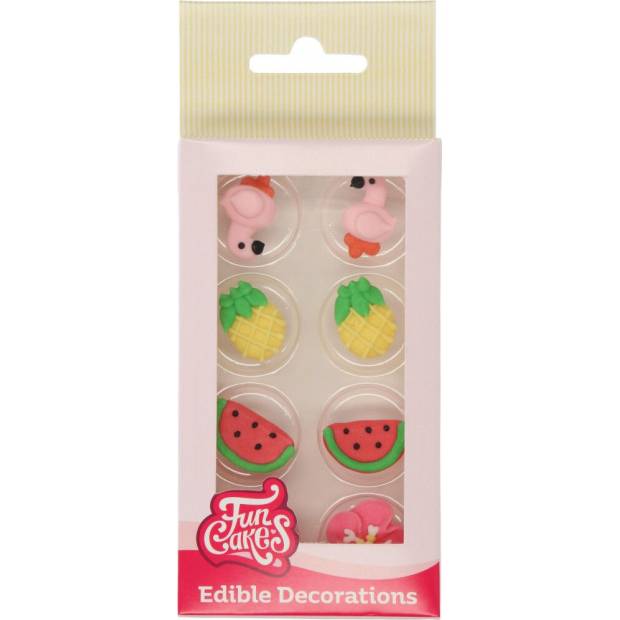 Zuckerdeko 8 Stück Tropical