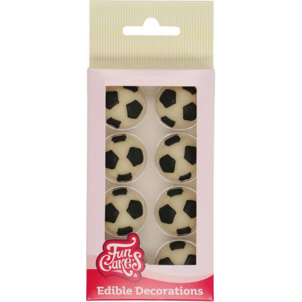 Zuckerdekoration 8 Stk. Fußbälle