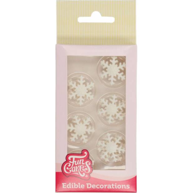Zuckerguss 12 Stück Schneeflocken