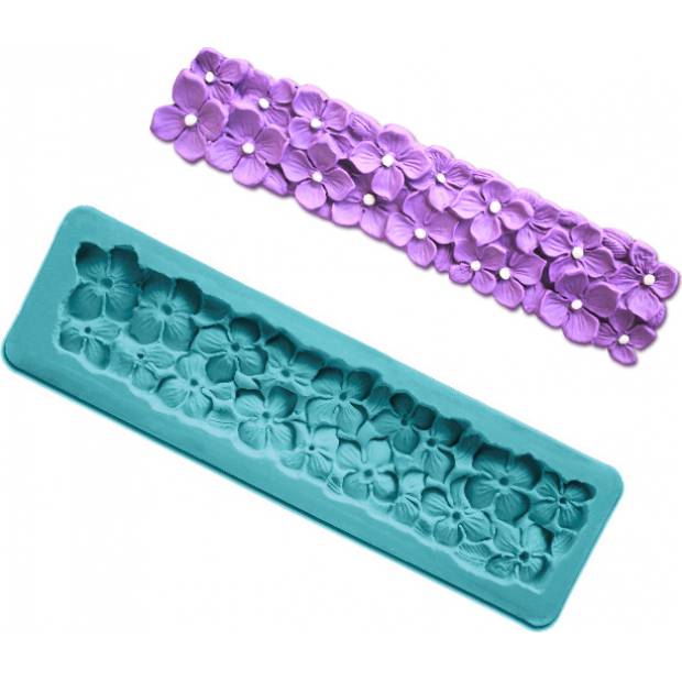 Silikonform für Blumen 17x5cm