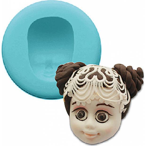 Silikonform Gesicht kleines Mädchen 5cm