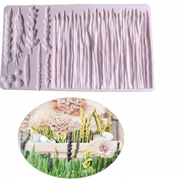 Silikonform Wiesenblumen 20x12cm