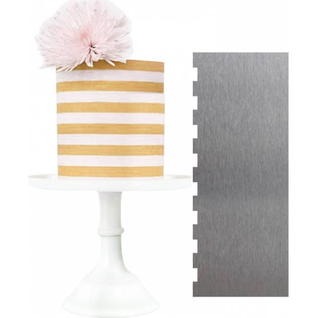 Tortenrandspachtel Streifen 23x9cm