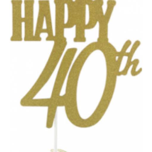 40 Jahre des Glücks Tortenaufleger