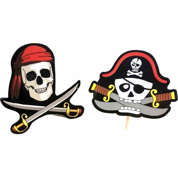 Muffin Topper 12 Stück Piraten