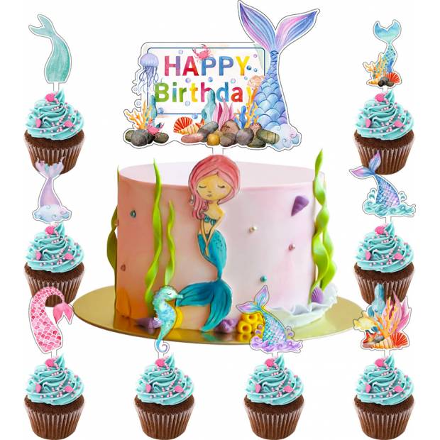Meerjungfrau Tortenaufsatz