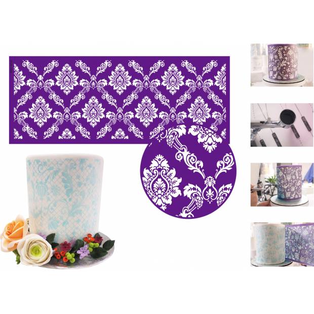 Tortenschablone - Rot 45,5x18cm