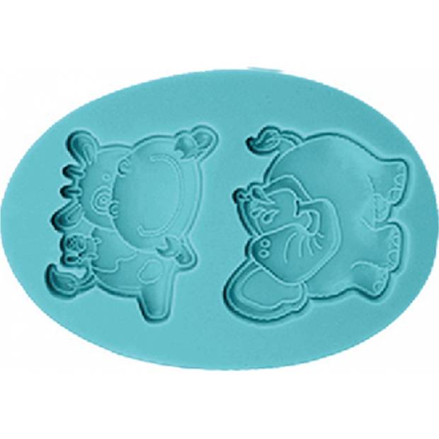 Silikonform Elefant und Kuh