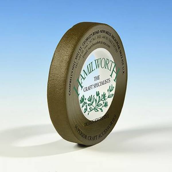Floristenband 12mm x 27m olivgrün