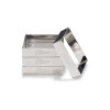 Gewehre für Törtchen quadratisch 8x8cm 4pcs