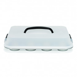 Muffinform mit Deckel 35cm für 12 Stück