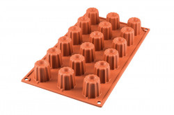 Silikonform mini Canelé 1,8x3,5x3,5cm 540ml