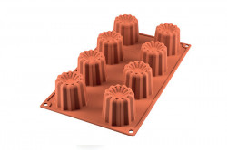 Silikonform Canelé 8x5,5x5cm 736ml