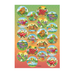 Vorgeprägtes Fondantpapier für Cupcake-Dinosaurier