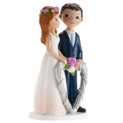 Hochzeitstorten-Figur großes Herz 16cm