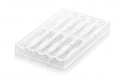 Professionelle Polycarbonatform für Schokoladentafeln RIGA B 10x25mll