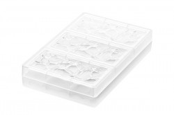 Professionelle Polycarbonatform für Schokolade Coccia t 3x80ml