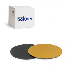 Tortenuntersetzer 24cm 0,3cm schwarz gold