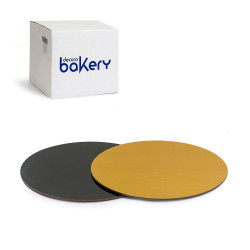 Tortenuntersetzer 28cm 0,3cm schwarz gold